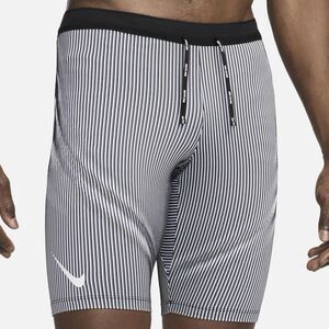 Nike Dri-FIT ADV Men’s Size XL AeroSwift 10" White Black Running Half Tights